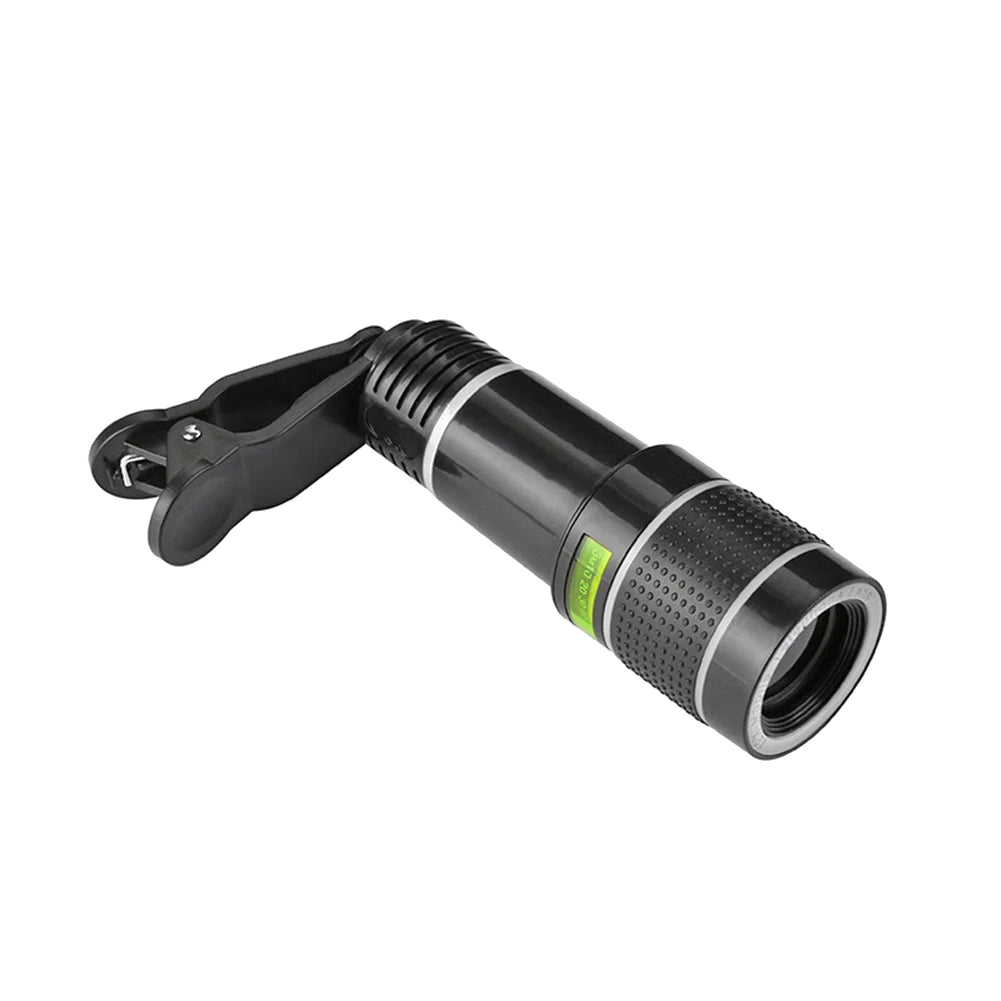 Universal 20X 12X Zoom Telephoto Lens External Mobile Phone Camera Lens with Clip for Viewing Travel Focus Telescope