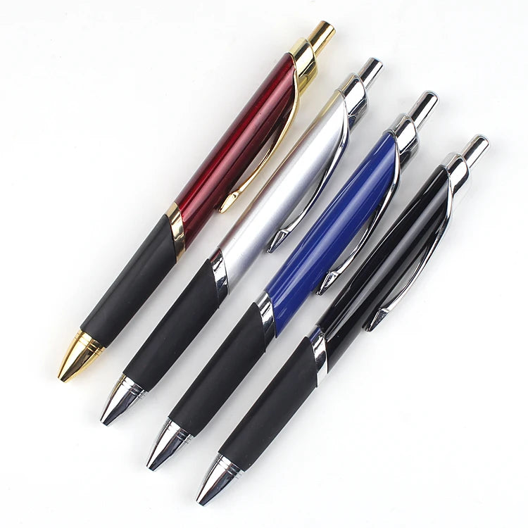 Custom Gift Office Fashion Nice Luxury Click Ball Pen Universal Design Metal Triangle Ballpoint Pen