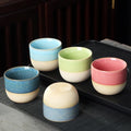 Ceramic Tea Cup Kiln Change China Porcelain Kung Fu Cups Pottery Drinkware Tableware Water Mug for Gift Wholesale