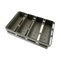 Custom Size 4-Strap Corrugated Aluminum Bread Loaf Pan Set With Lid Non-Stick Metal Toast Box