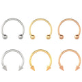 G23 Titanium Nose Rings Piercings Lip Eyebrow Ear Septum Helix Cartilage Septum Body Jewelry Piercing Labret Nariz C Rod