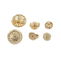 NEW Wholesale14k Gold Filled Jewelry Findings Earring Findings Sun Flower Butterfly Stopper