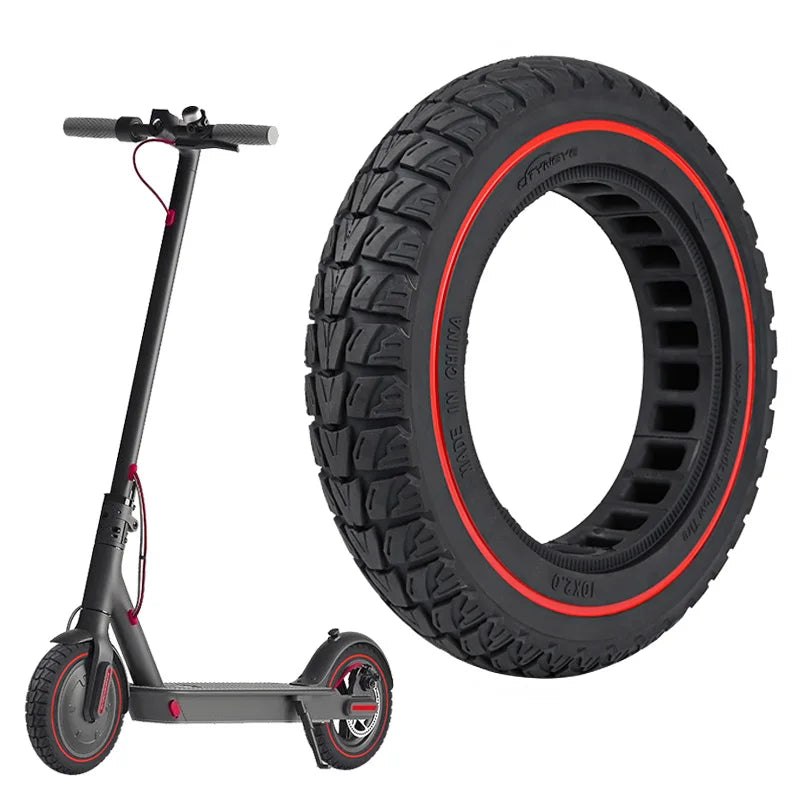 Solid 10-Inch Rubber Tyre Perfect Fit for Kugoo M4 Electric Scooter