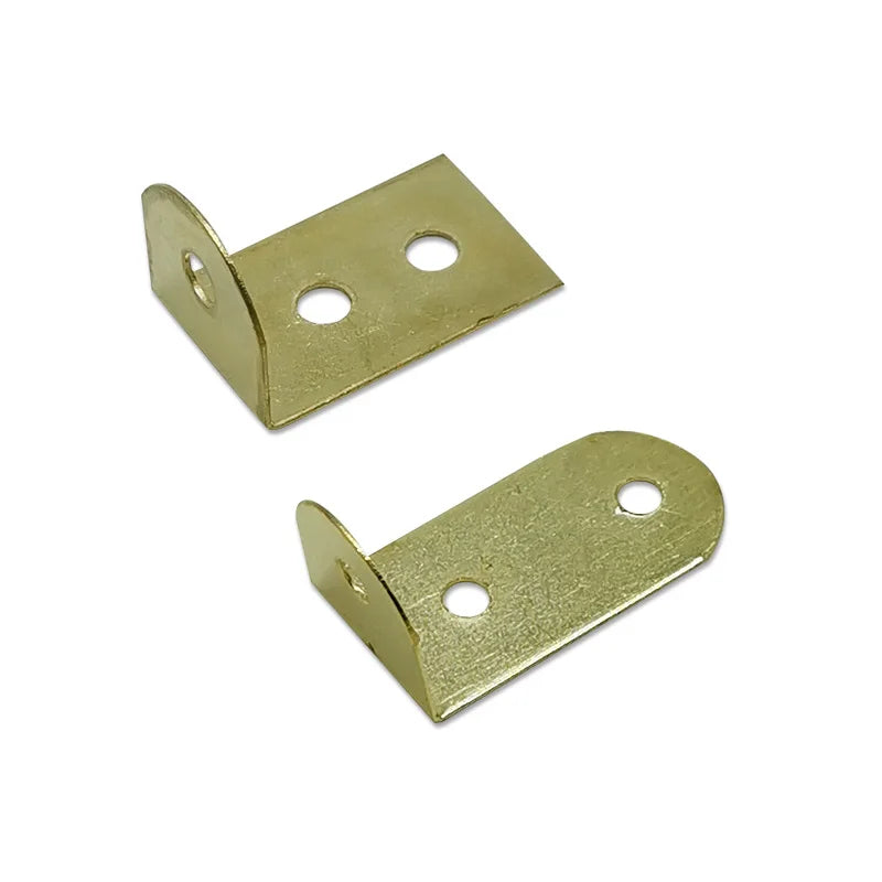 Heavy Duty Iron 13x27mm Gold Universal L Bracket Connector Triangle Right Angle Bracket for Wood Frame