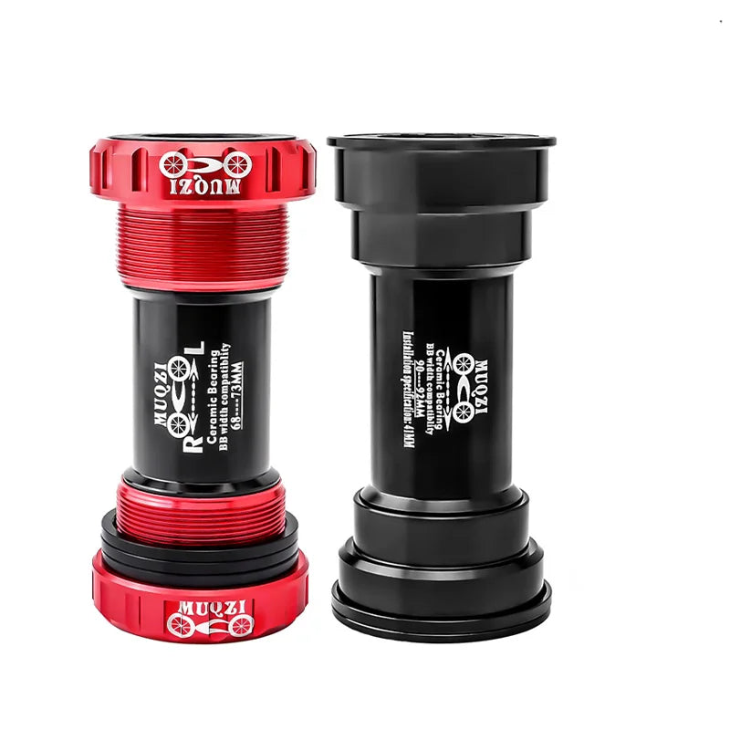 MUQZI Ceramic Bearing Bottom Bracket Cycling Mtb Threaded Type Press Fit Bb for Road Bike Bicycle