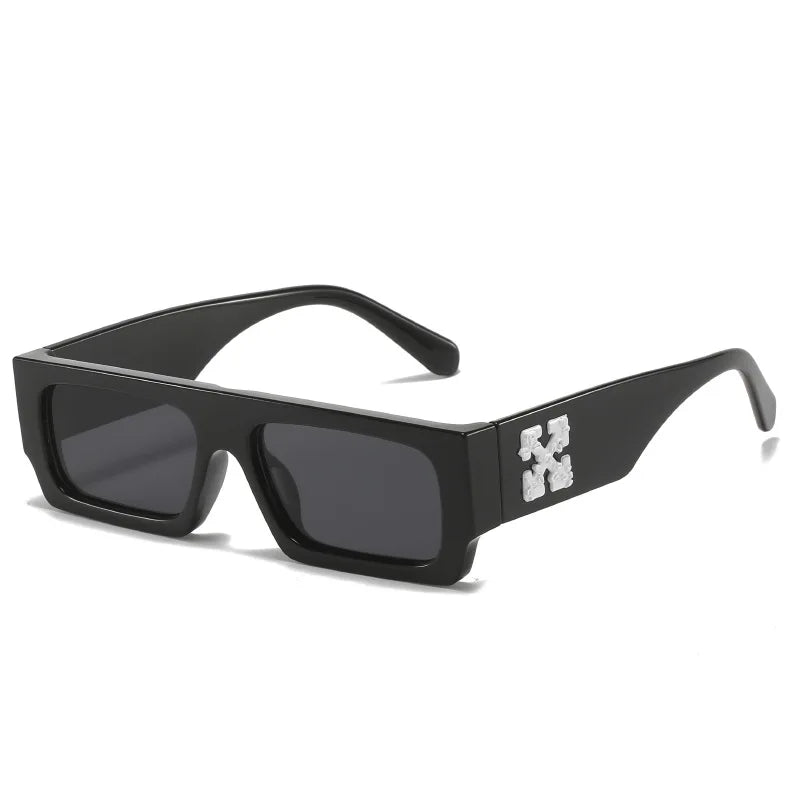 New Design Popular Luxury Oversized Rimless Vintage Alloy Chain Frame Square Frame Sun Glasses Women Wholesale Ladies Sunglasses