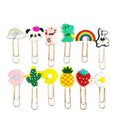 Custom Rubber Paper Clip Cheap Custom Rubber PVC Book Mark Paper Clips With Custom Logo