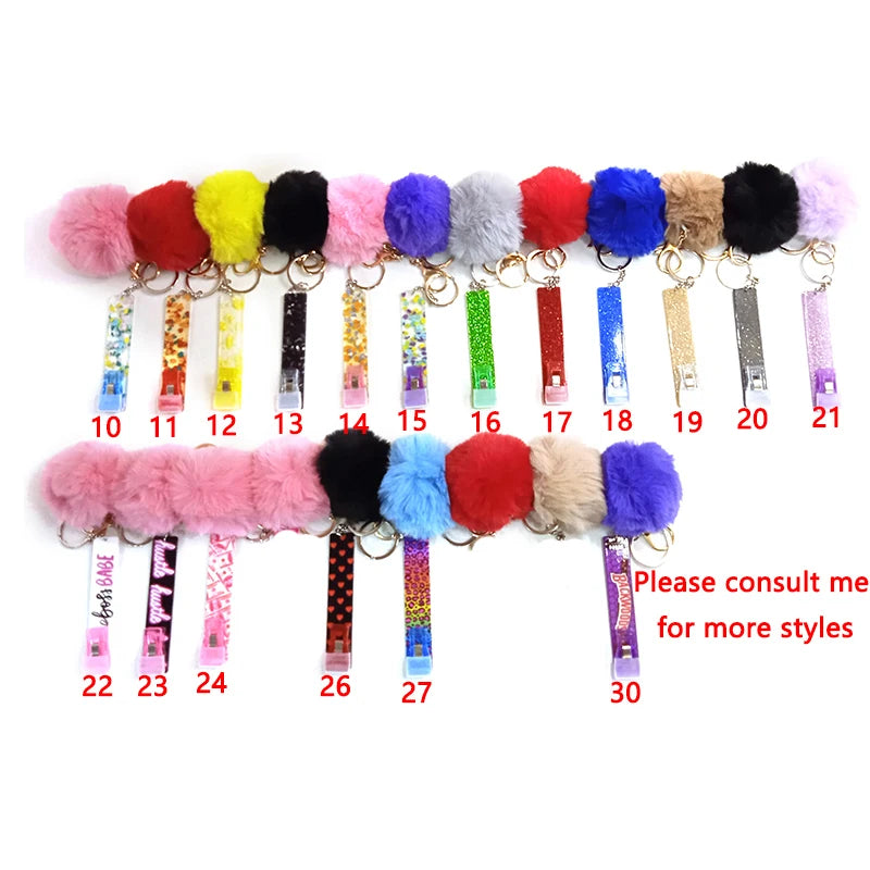 Credit Card Puller Debit Bank Card Grabber for Long Nails ATM Keychain Women
