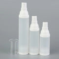 White in Stock 15ml 20ml 30ml Atomizer White Head Mist Airless Spray Bottle Packaging Cosmetic Airless Pump Bottle