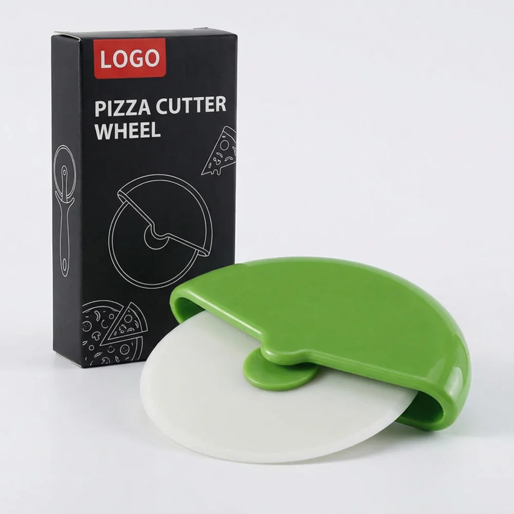 Manjia Wholesale Pizza Cutter Wheel Pizza Slicer Protective Blade Guard Razor Sharp Stainless Steel for Baking Tool