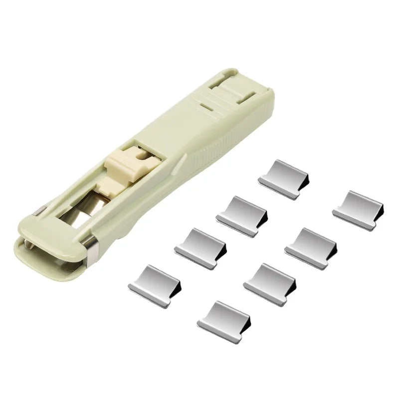 Deli 8591F Green Clip Fastener Document Binding Paper Holder Students' Office test Paper Folder 360pcs Per Carton Set