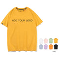 High Quality T-Shirt 100% Cotton Custom Plain Tee Heat Transfers Print T-shirts 200 Gsm O-Neck Cotton Drop Shoulder T Shirt