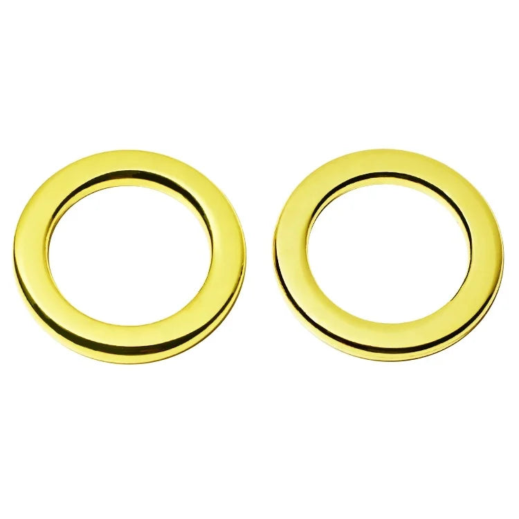 Fashion Wholesale Swimwear Accessory Gold Rings Custom logo Blanks Adjustable Bag Strap O Buckles