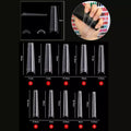 600 Pcs/Bag XXL Coffin False Nail  Tips 10 Sizes Virtual Manicure Decoration Artificial Coffin Nail Art Tips TD83