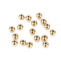 Stainless Steel Round Beads 3mm 4mm 5mm 6mm 8mm Gold Plated Rose Gold Color Smooth Spacers Loose Beaded for Jewelry Making
