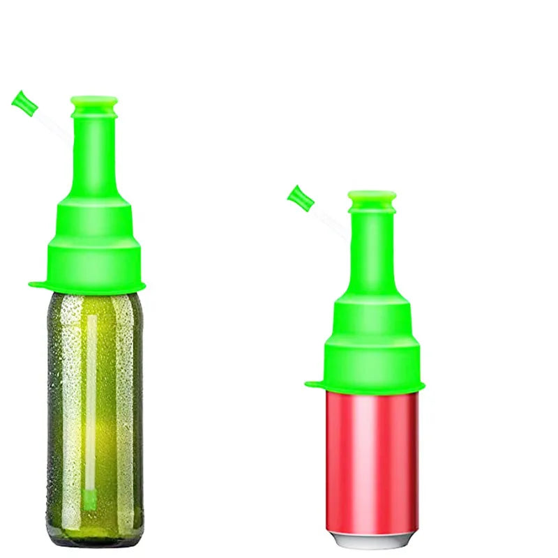 Summer Party Drinking Tool Glass Bottle Beer Chug Bottle Drinking Snorkel Chug a Bottle