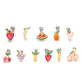 Trendy Fashion Brass Ear Bone Nails Jewelry Creative Screw Fruit Stud Earrings Displays Grape Cherry Earrings for Women Girls