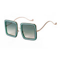 STY9278A New Diamond Crystal Sunglasses Oversized square Rhinestone Eyewear Women Gradient Shades