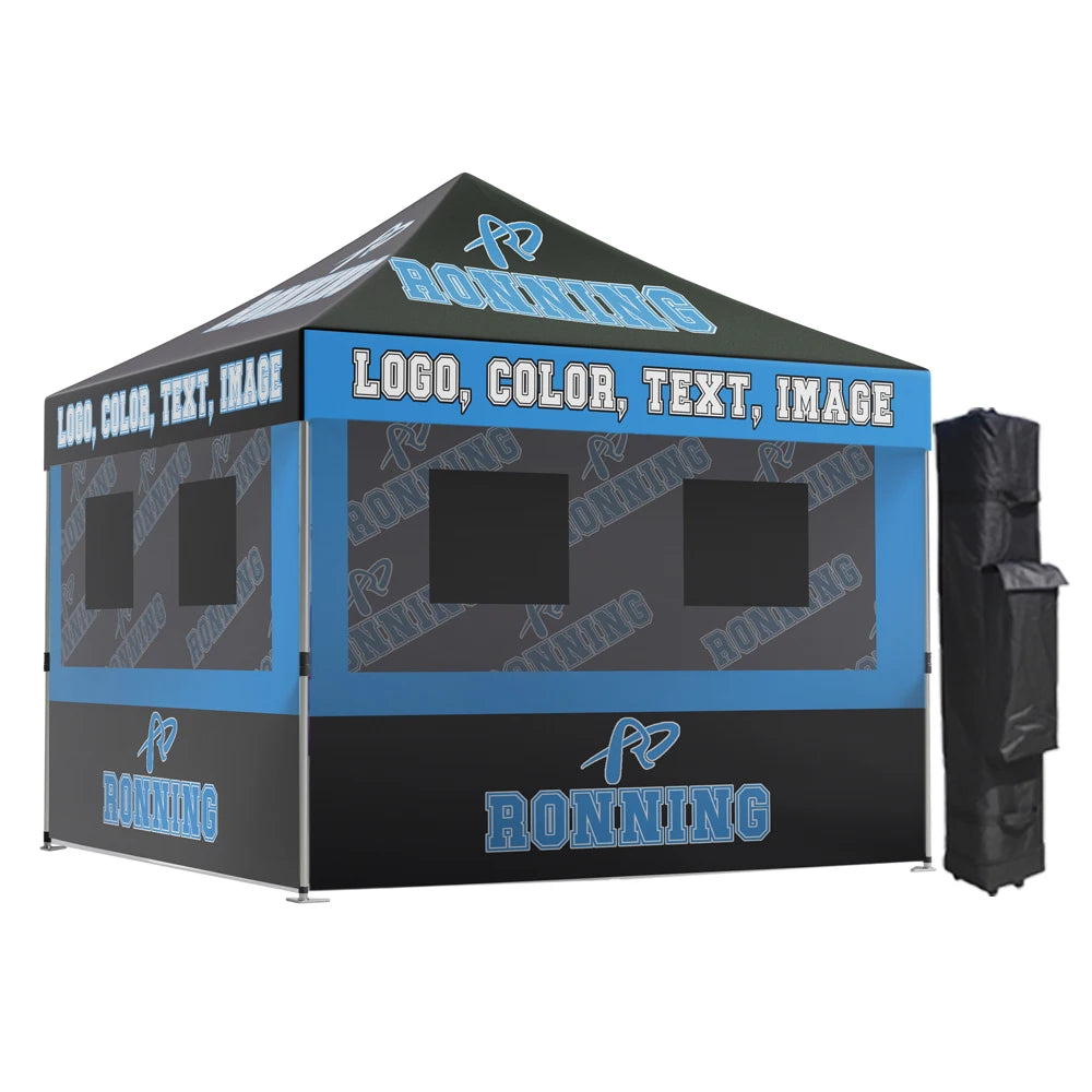 2025 Trending Promotional Outdoor Custom Food Ez up Tent Canopy Trade Show 10x10 Aluminum Alloy Advertising Tent
