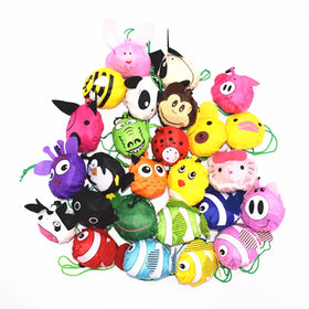 Factory Direct Sale Eco Friendly Fruit Design Durable Washable Foldable Tote Animal Shopping Bags