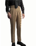 British Retro Casual High Waist Pants Naples Large Size Vertical Straight Design Suit Pants for Spring Autumn Plus Size Features