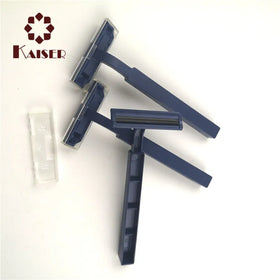 Widely Use Disposable Men Twin Blade Shaving Razor with Plastic Handle for Beard Cleaning