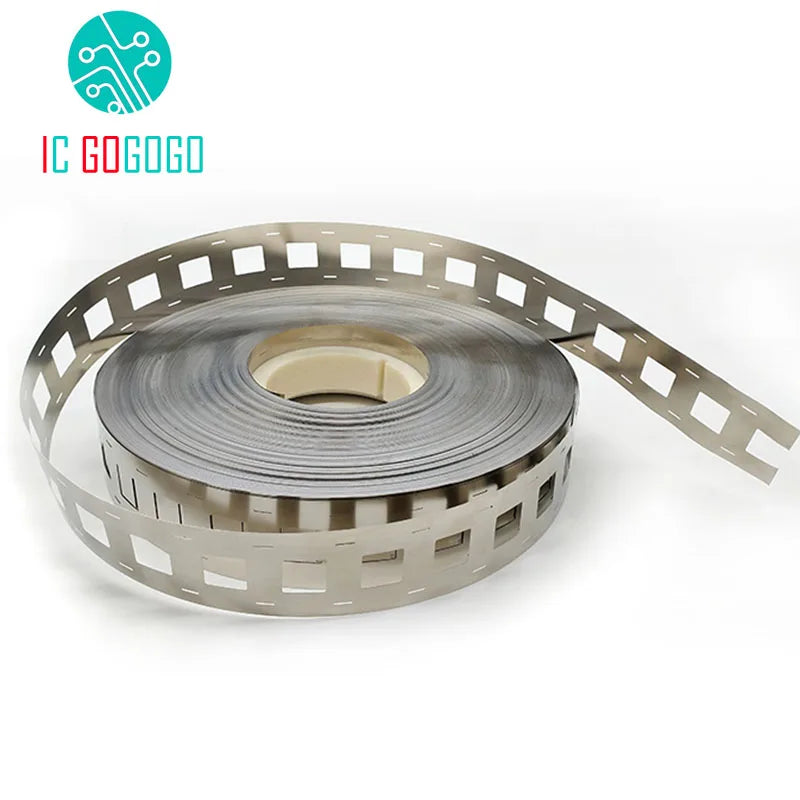 1kg 2P 18650 Lithium Battery Nickel Plated Steel Strip SPCC Nickel Sheet Belt Tape 0.15mm Battery Pack Connector 2 in Parallel