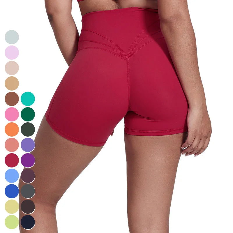 Breathable Yoga Leggings Quick Dry Running Sports Shorts Butt Lift Short Gym Fitness Leggings High Waist Yoga Shorts for Women