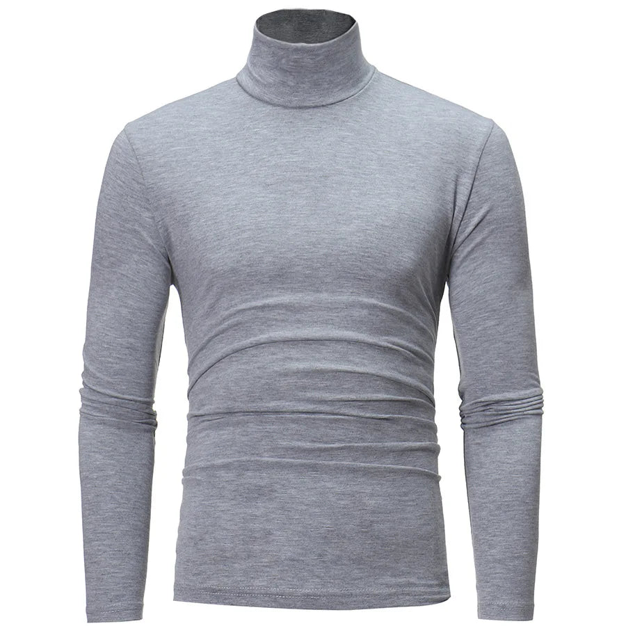 2025 Men's Popular High Collar Long Sleeve Sweater Supports Wholesale & Customization