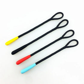 Custom Silicone Zipper Puller Cord Dipped Tips Clothing Accessory for Travel Agency