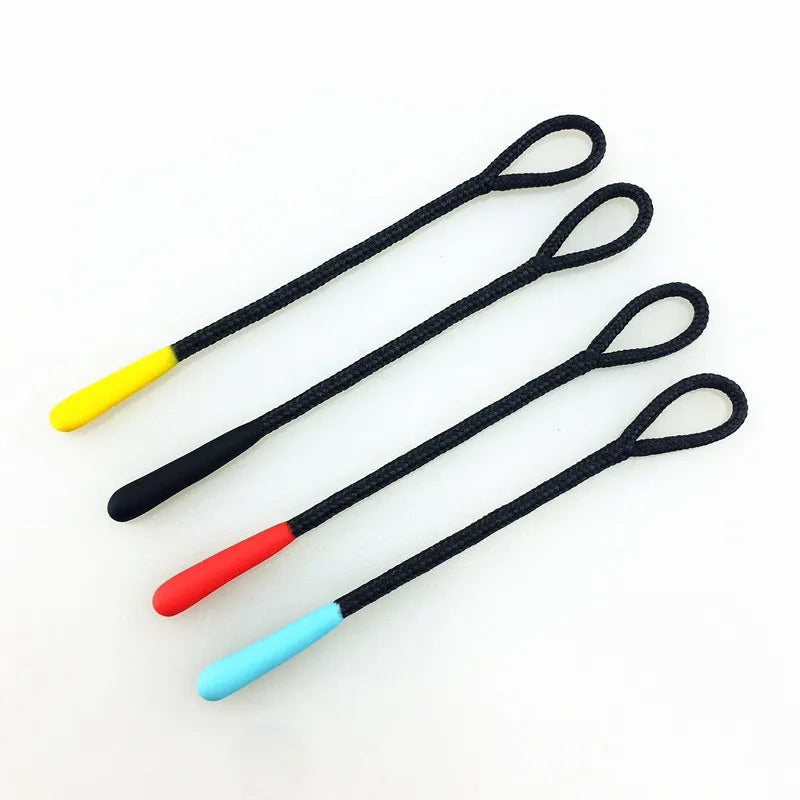 Custom Silicone Zipper Puller Cord Dipped Tips Clothing Accessory for Travel Agency