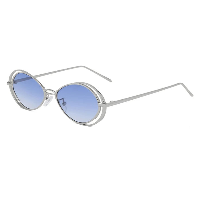 HOT Trending Vintage Sunglasses Uv400 Unisex Sun Glasses Punk Retro Oval Sunglasses for Women Men