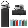 Portable Food-Grade Silicone Water Bottle with Straw for Outdoor Sports & Travel Riding Folding Design