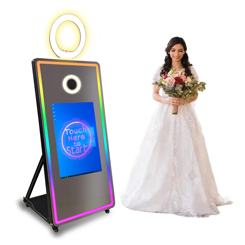 More Than Enough Video Circle Airdrop Reality Magic Mirror Photo Booth Sign Items Business Rental Compatible Camera SLR Devices
