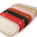 22x10cm Multi-Colored Hand-Woven PU Leather Square Long Knitting Crochet Bag Bottom for DIY Handbag Shoulder Bags Purse Making