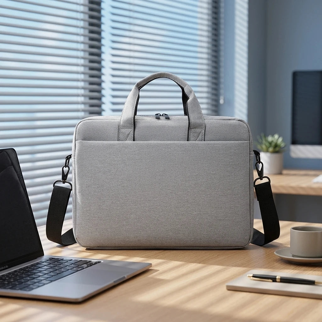 Stylish Office Tote with Adjustable Strap and Padded Compartment Durable Business Laptop Briefcase for Work