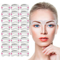 24pcs Eyebrow Stencils 24 Styles Reusable Eyebrow Drawing Guide Card Brow Grooming Template DIY Eyebrow Shaper Cosmetic Tool