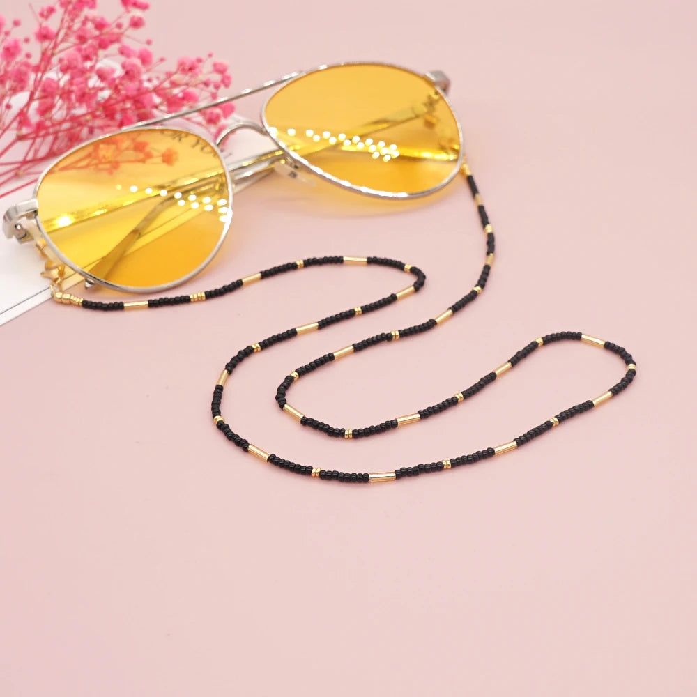 Go2Boho 2022 Women's Trendy Bohemia Masking Chain Necklace Miyuki Beads Eyeglass Chains Sunglasses Jewelry Glasses Accessories