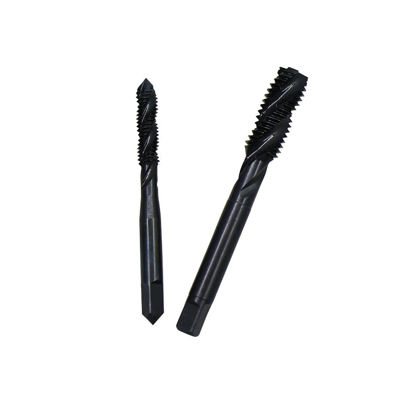 JIS  HSSE  Spiral Flute Nitrided Coated Black Oxided Metric Machine Taps Thread Cutting Tool M3-M10