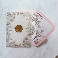 Elegant Fancy Acrylic Wedding Invitation Card with Vellum Paper Set Envelope Liner MegaBDM
