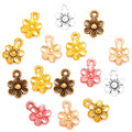 6 Colors Flower Charms Pendants DIY Jewelry for Necklace Bracelet Making Accessaries 14*10mm Q102