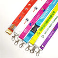 New Design Sublimation Polyester Lanyards with Logo Custom Neck Lanyard Strap With Safety ID Badge Holder Keychain Lanyard