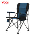 WOQI Foldable Iron Garden Chair-Lightweight Contemporary Design for Outdoor Use in Living Room Dining School Park & Hotel
