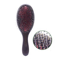 BOOMHOME BrushHair Brush Boar Bristle Paddle Brush Wooden with Nylon Brirstles Combs  Restore Shine & Texture