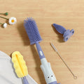 Bottle Cleaning Brush Set Nylon Plastic Material 360 Degree Rotating Brush for Washing Baby Bottles Narrow Bottles Straw