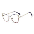 New Stocks Women Wholesale Cat Eye Anti Blue Light Optical Frame Stainless Glasses Spectacle Eyeglasses Eyewear Frames