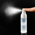 New High Quality PP Plastic Portable Sanitiser Spray Airless Bottle Toner Spray 15ml 30ml 50ml for Cosmetics Package