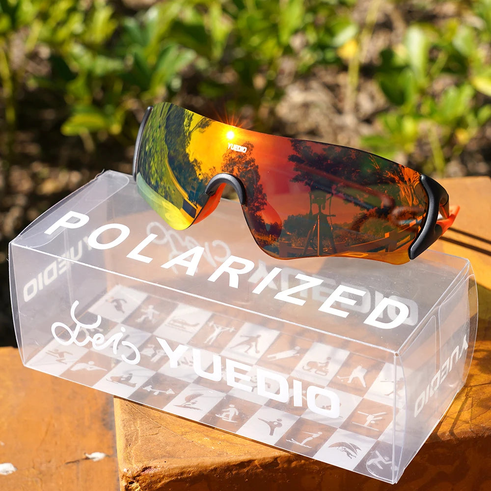 YUEDIO TR90 Frame Sunglasses Photochromic and Polarized Lenses for Sports Fashion Driving Fishing Cycling Running Outdoor Use