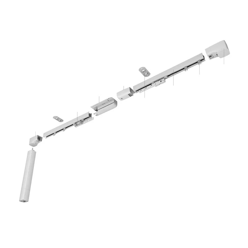 ZSTARR Modern Metal Plastic Aluminum 1.7/3/2.2/4/5m Smart Electric Remote Control WiFi Telescopic Curtain Accessories Track