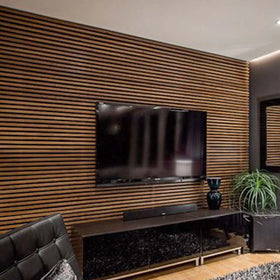 2440*600*22mm Light Grey Walnut Oak Sound Proof Wall Panels Acoustic for Indoor